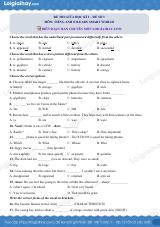 Đề thi giữa kì 2 Tiếng Anh 8 iLearn Smart World - Đề số 3